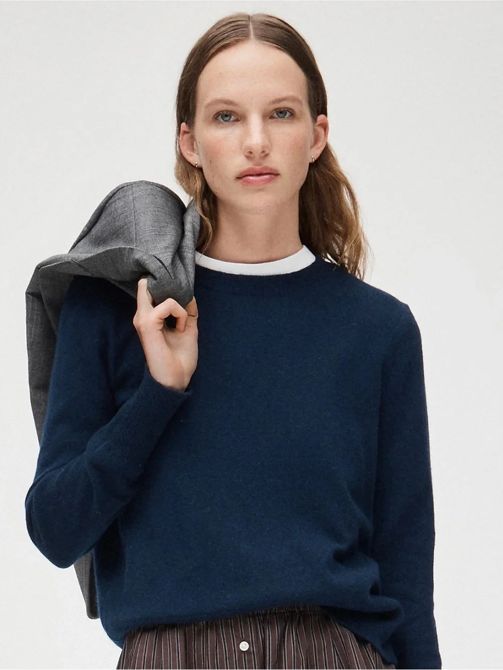 J. Crew Cashmere classic-fit crewneck sweater in Navy Blue Size XXS NWT